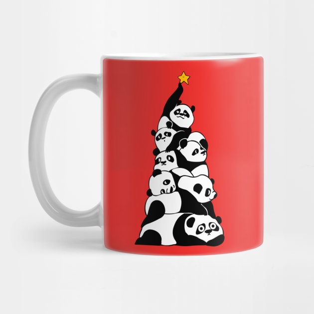 Christmas Tree Pandas by huebucket